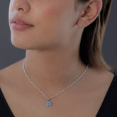 UNC Pendant Necklace -Enamel